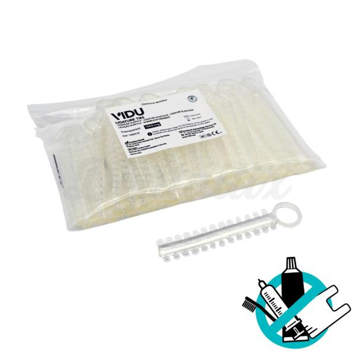 public-250 VIDU Ligaduras Elásticas Transparentes (1008 uni.) - Image 1